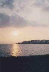 Sunset in Lake Shinjiko