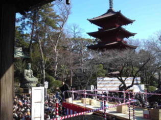 中山法華経寺節分の豆まき